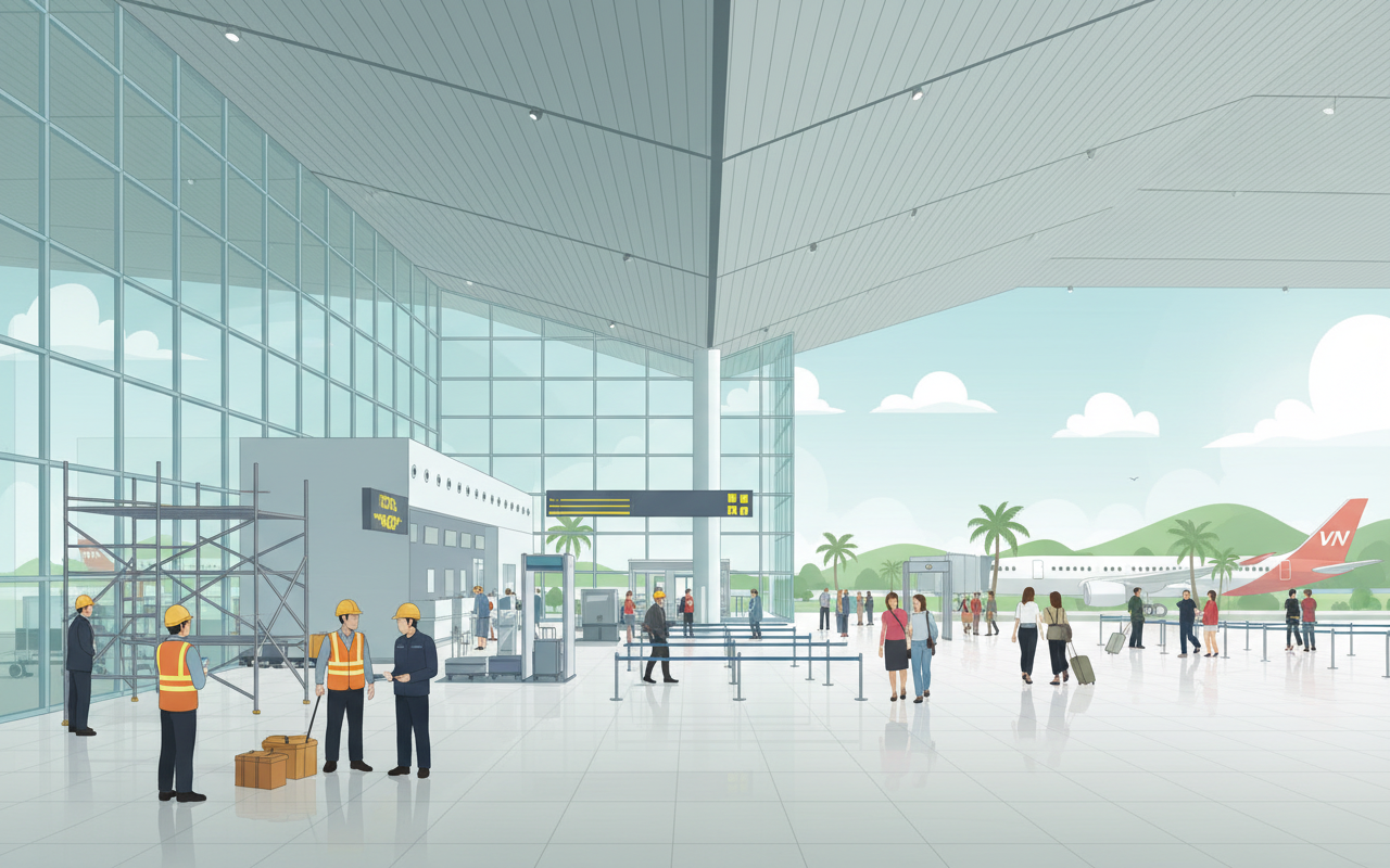 빈 공항, 6개월 후 업그레이드 완료