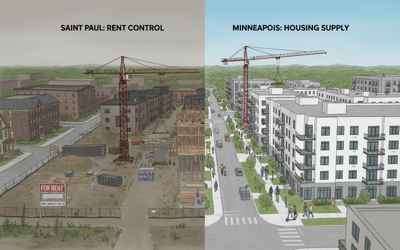 미국 두 도시에서의 상반된 주택 문제 해결 방식