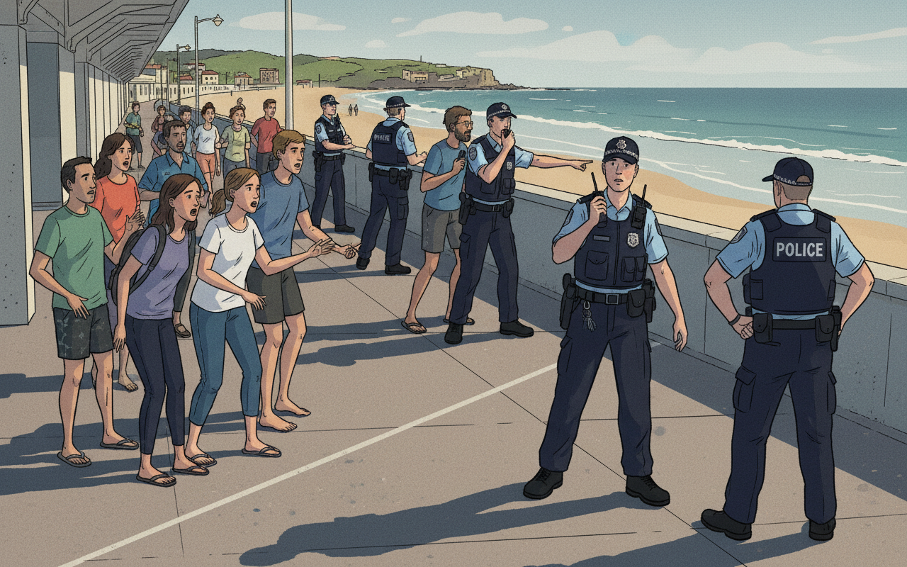 시민이 총격범의 무기를 빼앗은 후 경찰의 오발에 맞아