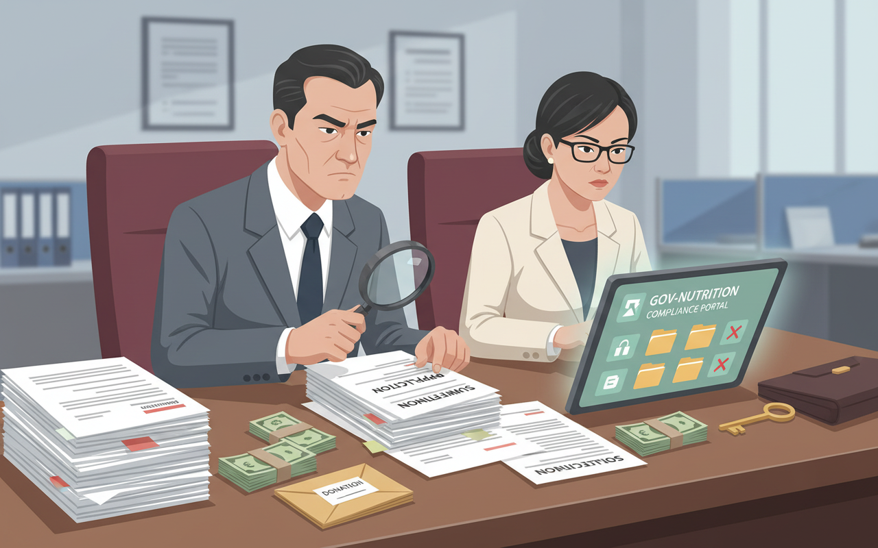 여성 식품안전청장 서명 한 번에 '최소 200만 동' 요구