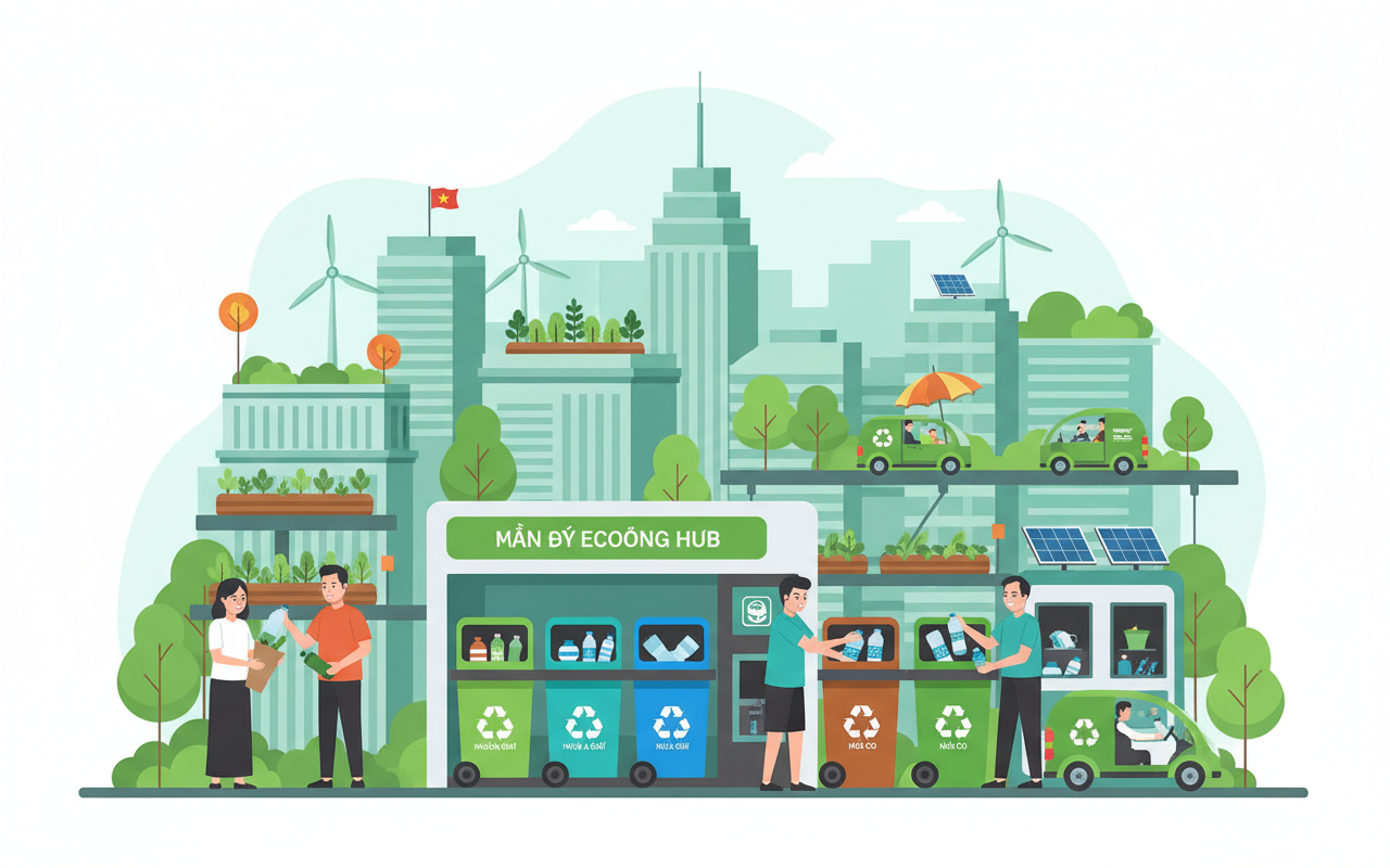 순환 경제가 후에(Huế)에서 89%의 폐기물을 줄이고 2030년까지 GRDP를 4.5% 증가시킨다