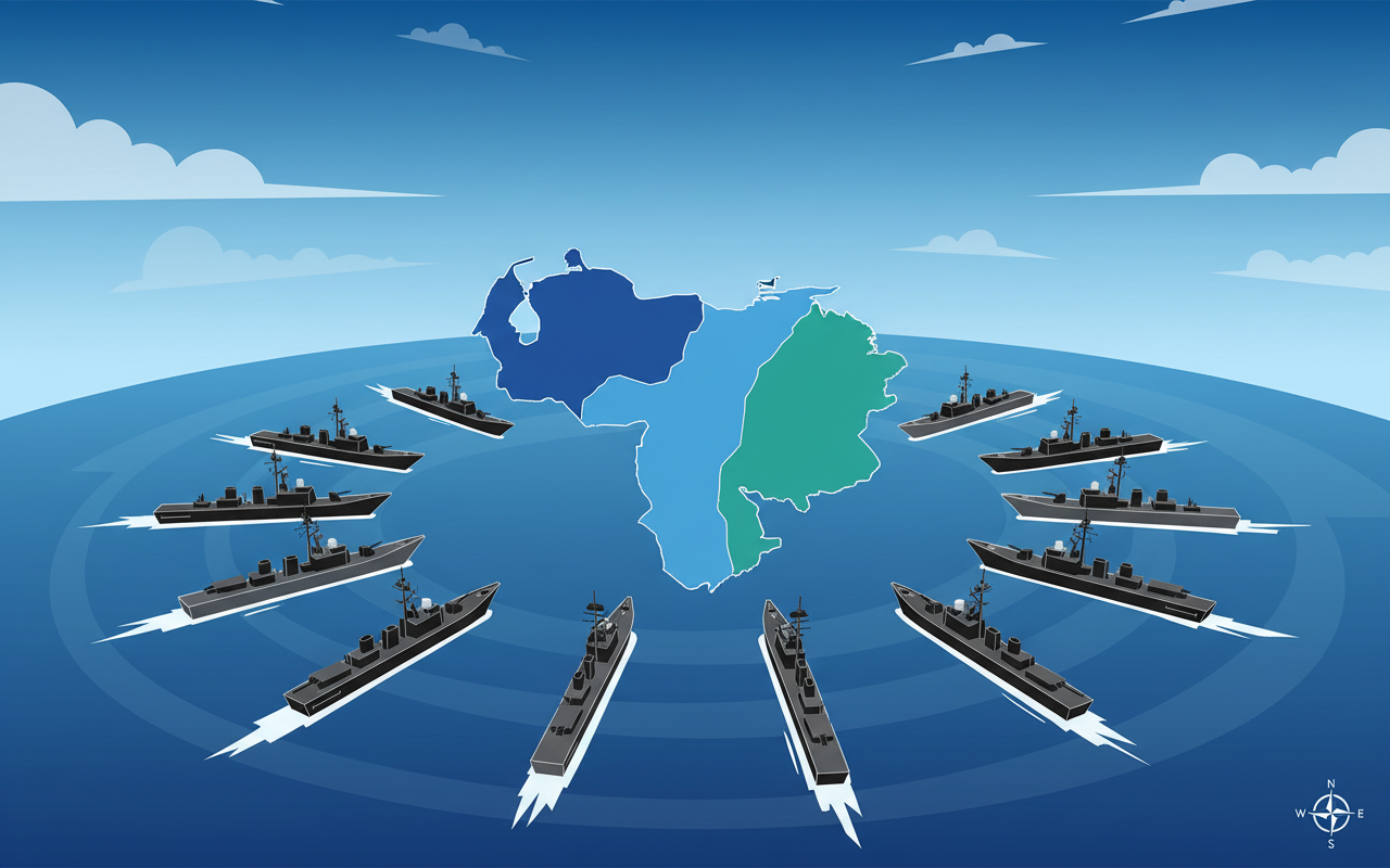 트럼프 대통령: 미국의 해군이 베네수엘라를 완전히 포위하고 있다