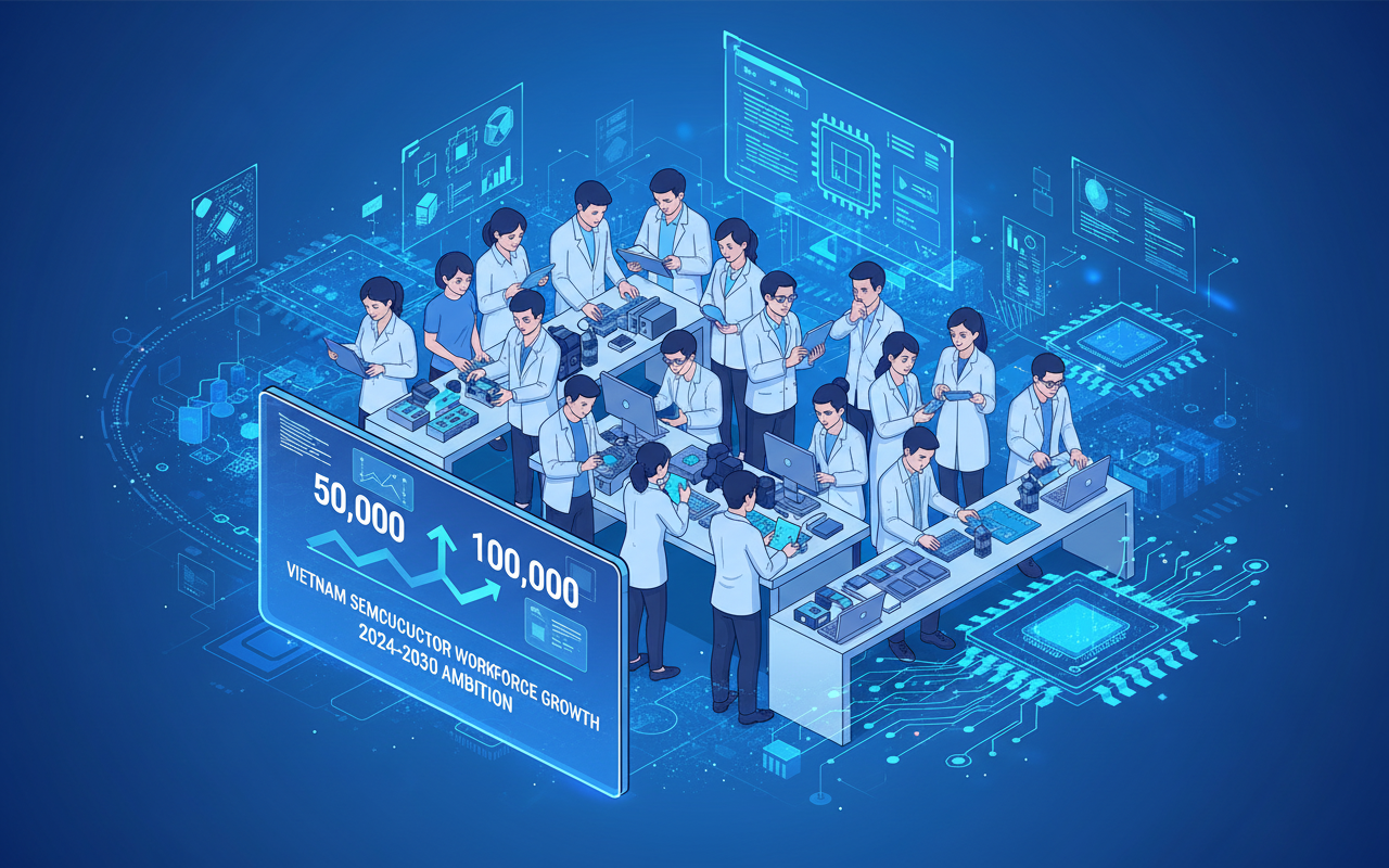 베트남, 반도체 엔지니어 10만 명 양성 목표 상향 조정 가능성