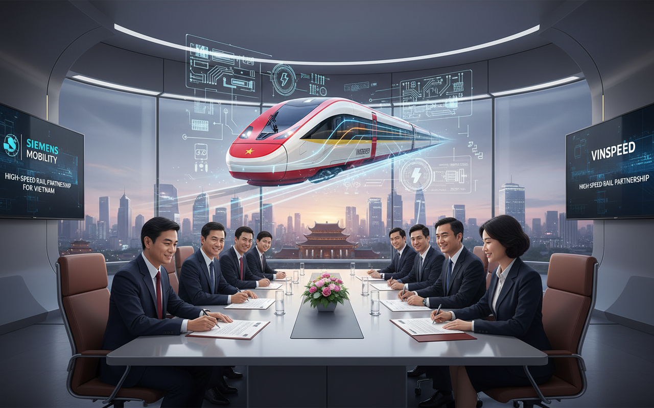 지멘스, VinSpeed에 고속열차 공급