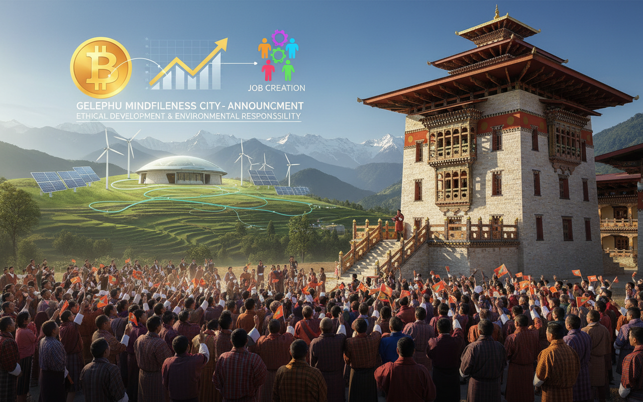 부탄, '마음챙김 도시'에 10,000 비트코인 투자