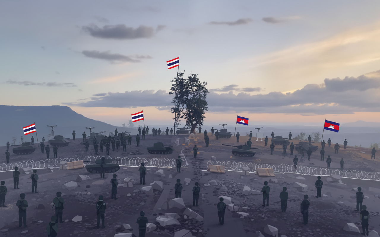 태국, 전략적 고개인 총안마를 장악했다고 발표