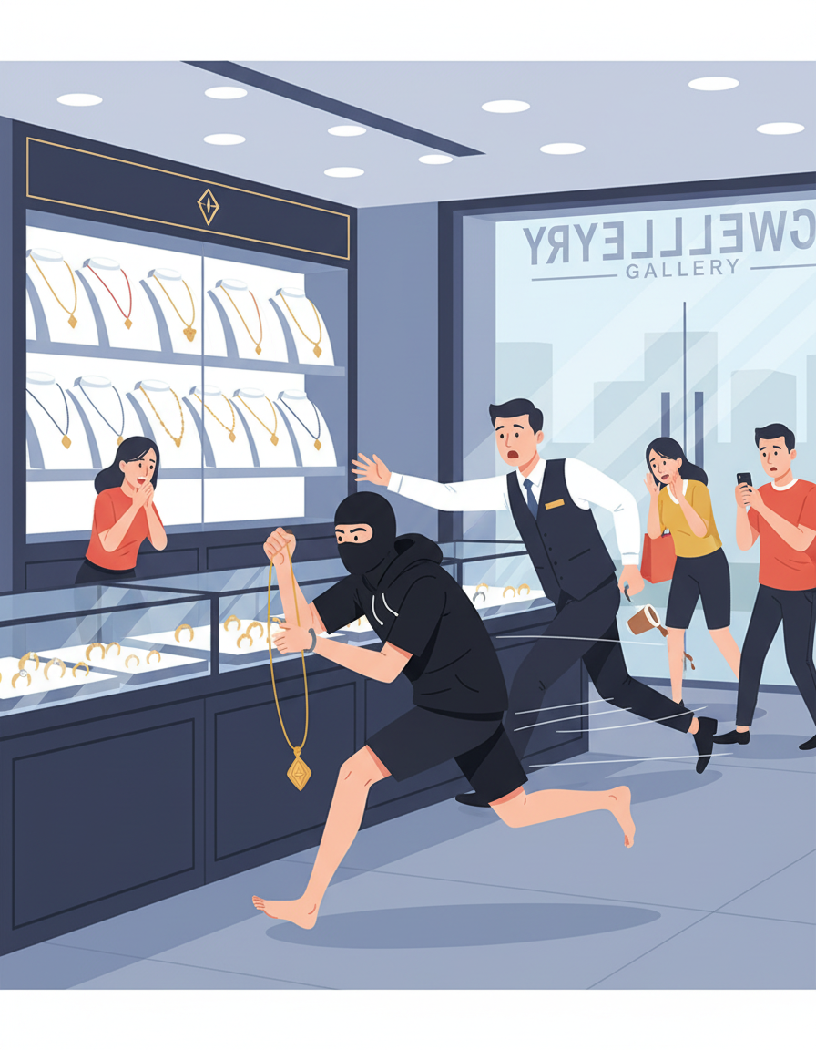 금목걸이를 사겠다고 속이고 도주한 사건