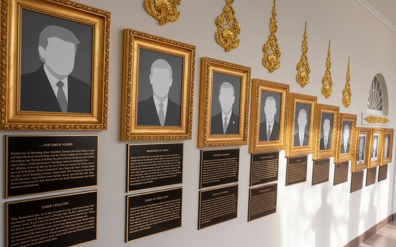 트럼프 대통령, 두 전직 대통령을 조롱하는 사진 전시