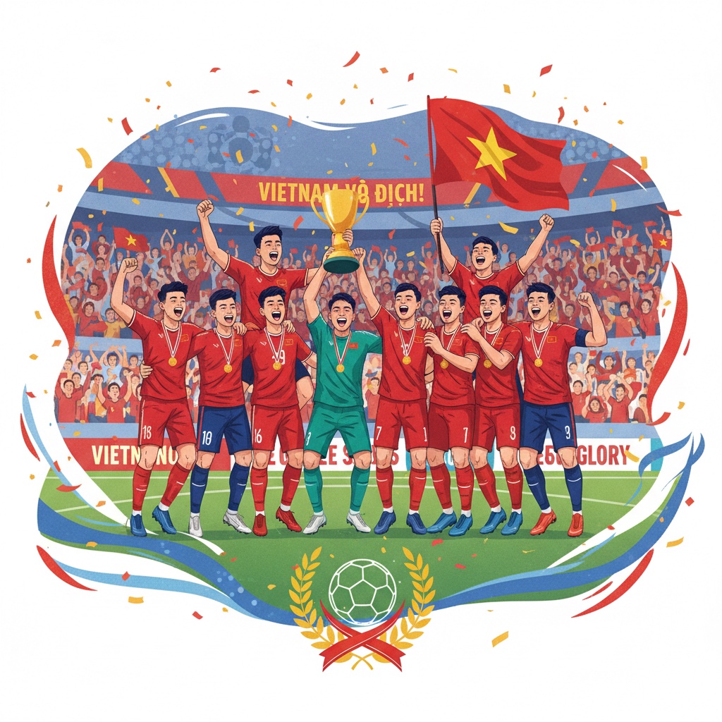 총리가 U22 베트남의 SEA Games 33 금메달 획득을 축하하다