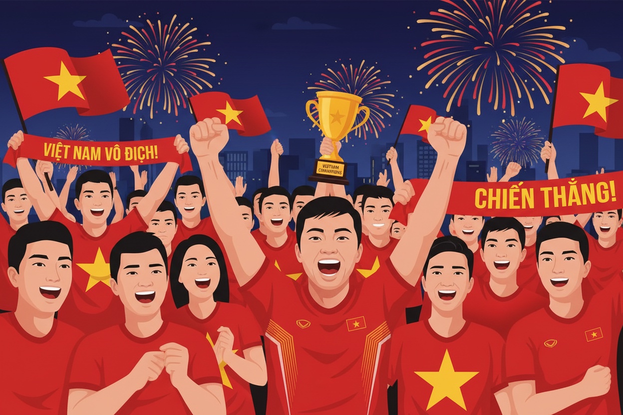 베트남, 태국을 3-2로 이기며 팬들 환호