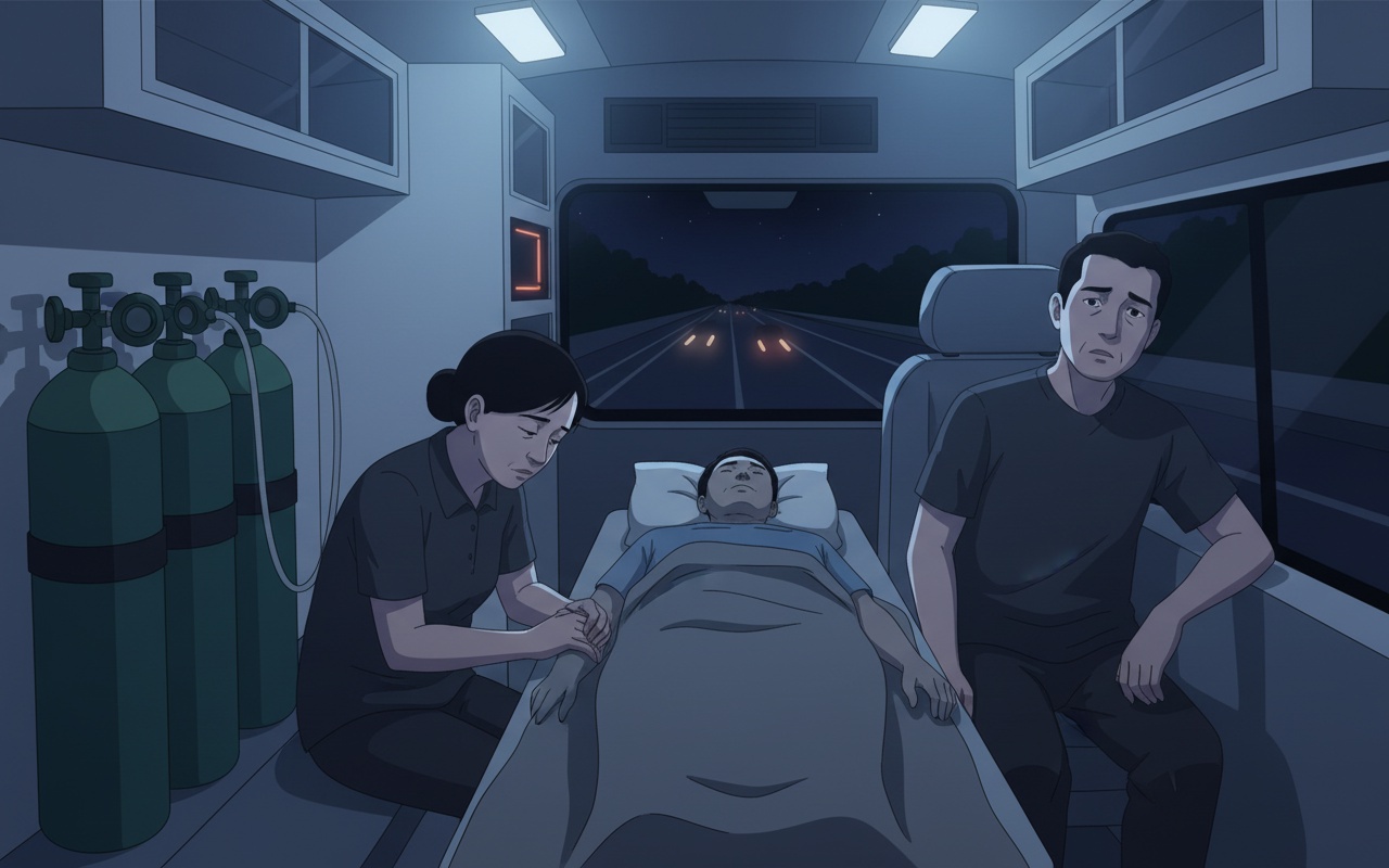 구급차 사고, 고속도로에서 비극으로 변하다