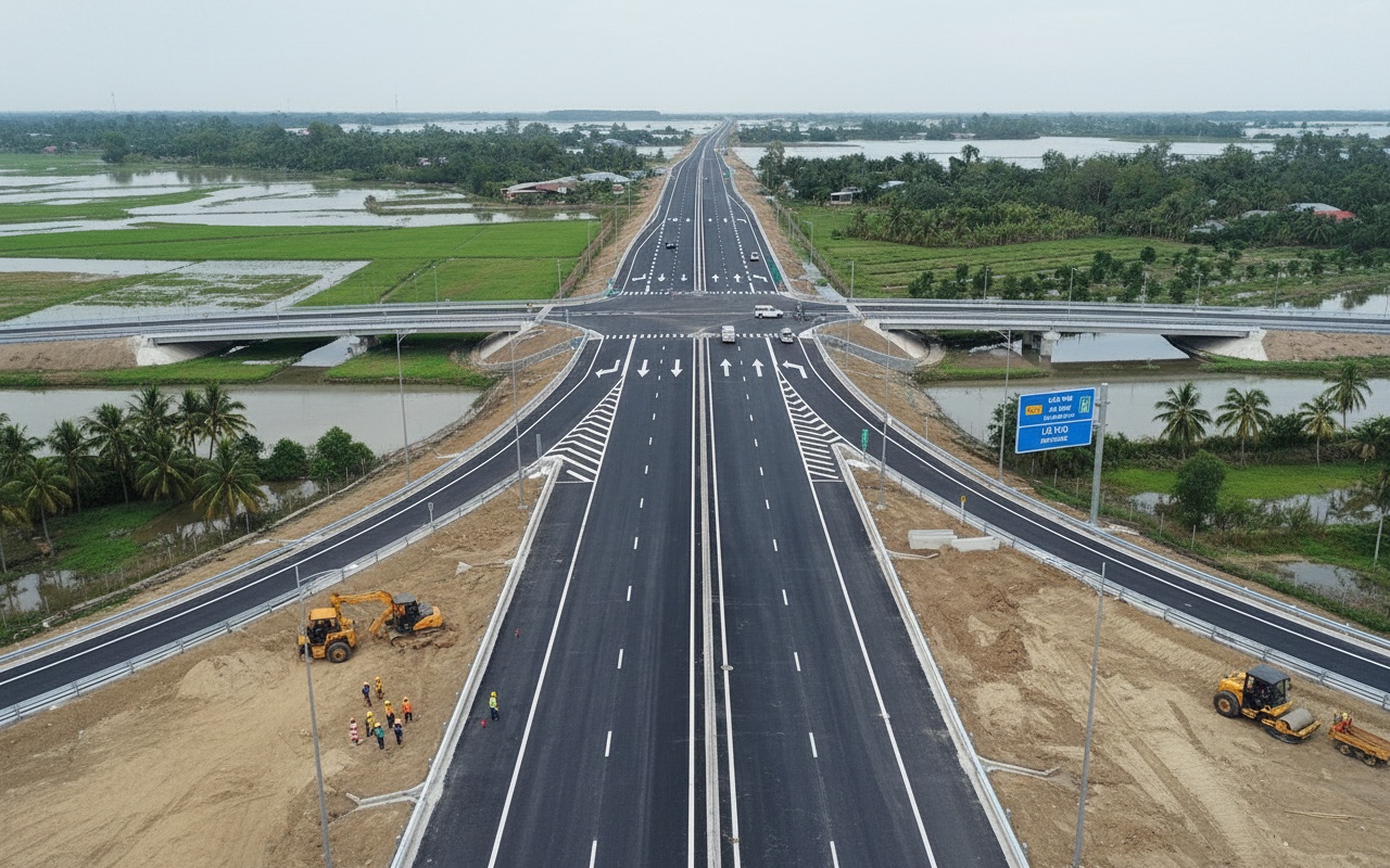 호치민시에서 카마우까지의 시간을 절반으로 단축하는 고속도로 개통
