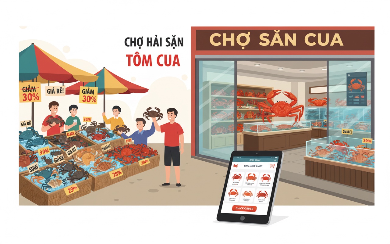 중국산 털게, 가격 폭락하며 베트남에 대량 유입