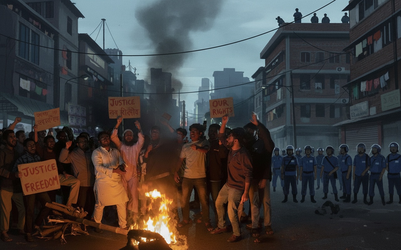 방글라데시, 청년 지도자 사망 후 대규모 시위 발생
