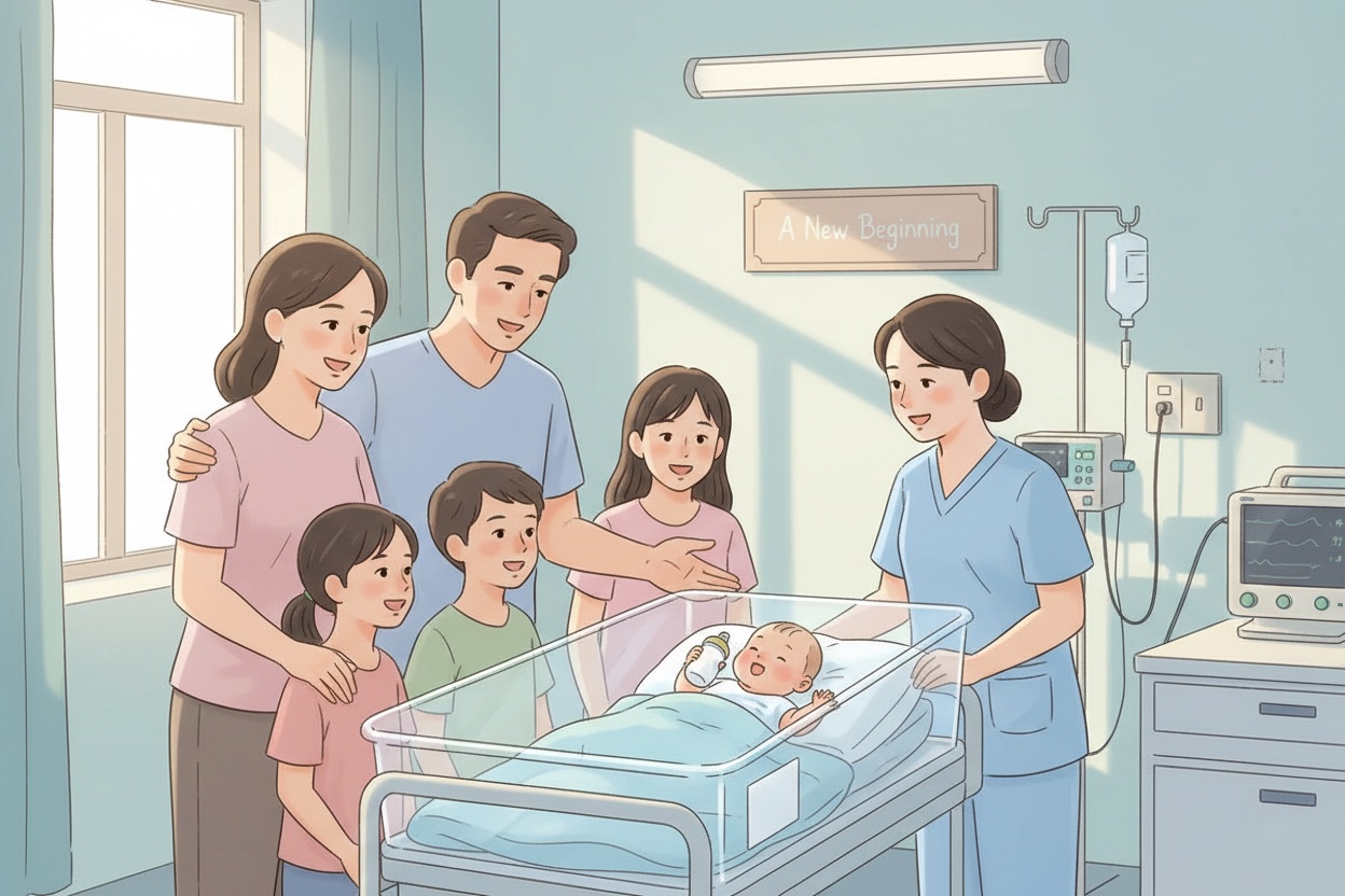 고무밭에 묻혀 있던 아기가 입양될 예정이다