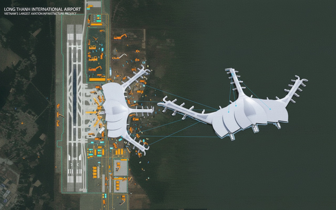 롱탄 공항 건설 진행 상황은 어떻게 되나요?