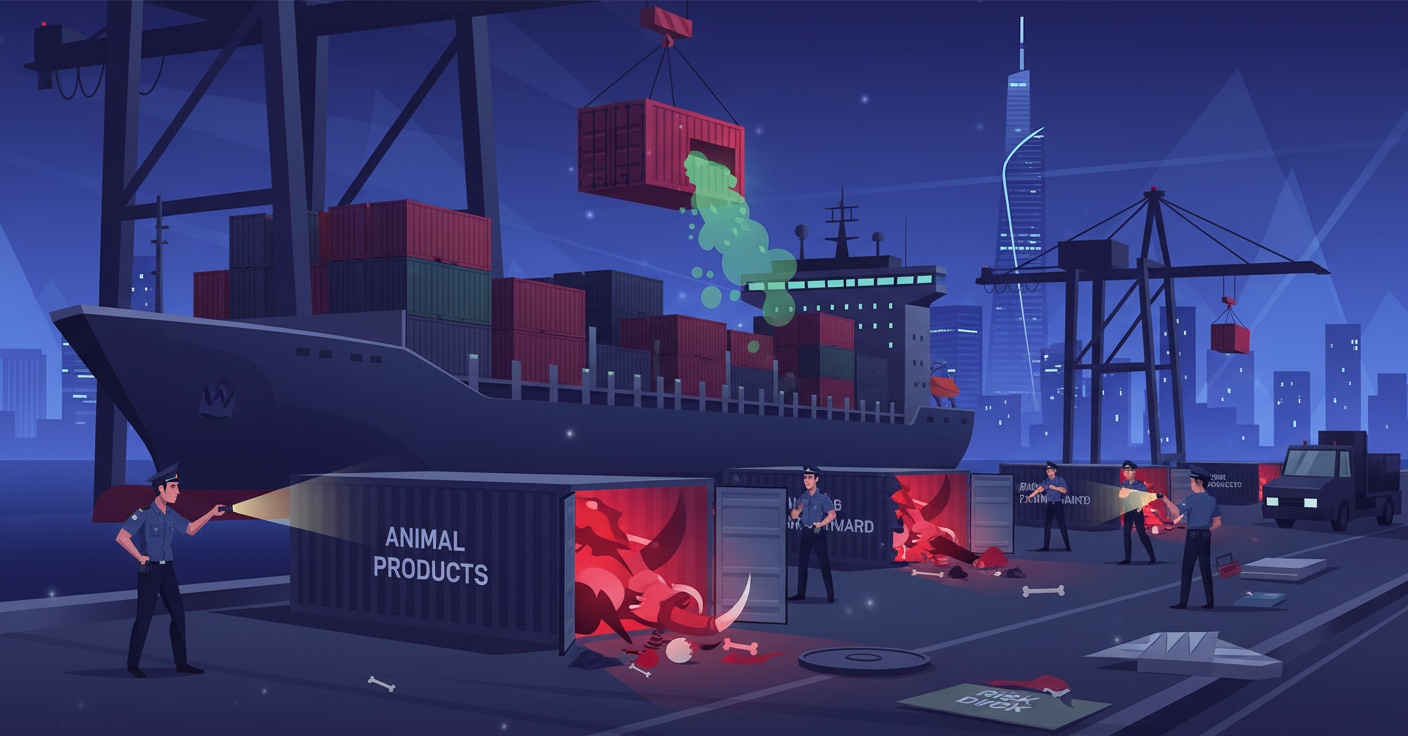 유럽에서 수백 톤의 불법 동물 고기를 밀수입한 범죄 조직 적발