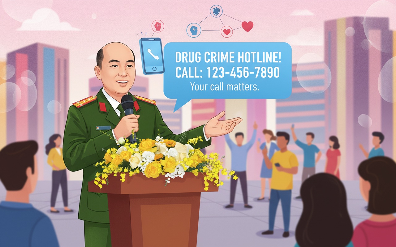 하노이 경찰, 마약 범죄 대응을 위한 '철벽' 가동