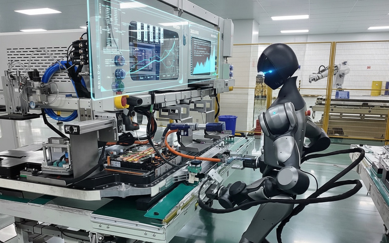 중국 휴머노이드 로봇, 전기차 배터리 생산에 참여