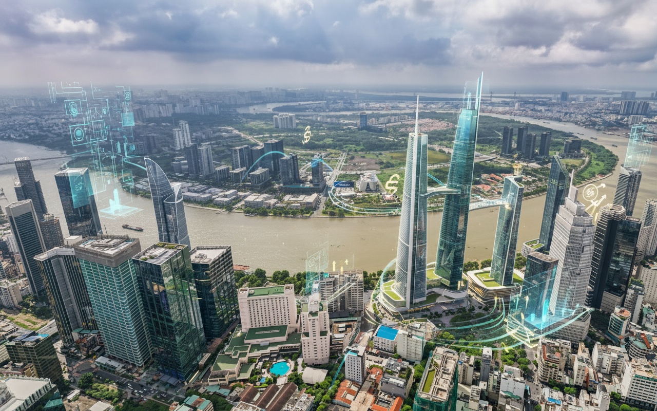 호치민시 국제 금융센터의 혜택을 누리는 '벨트'
