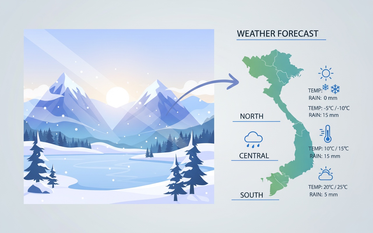 북부 지역, 주 초에는 맑고 중반에는 비 소식