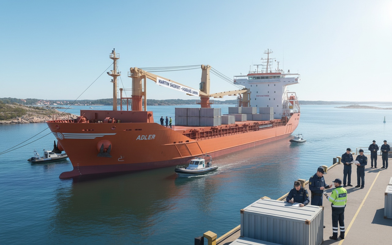 스웨덴, 러시아 화물선 검사