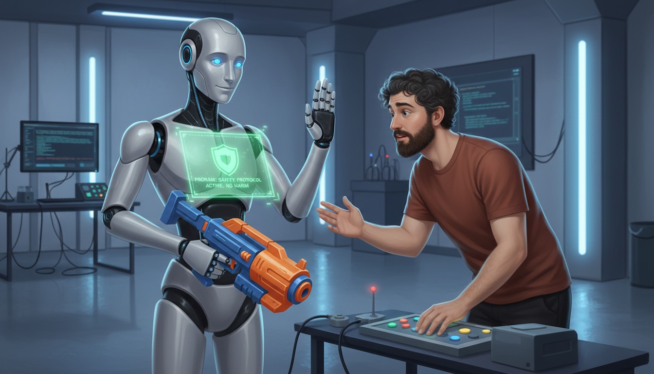 AI에 '설득'된 로봇, 사람을 쏘다