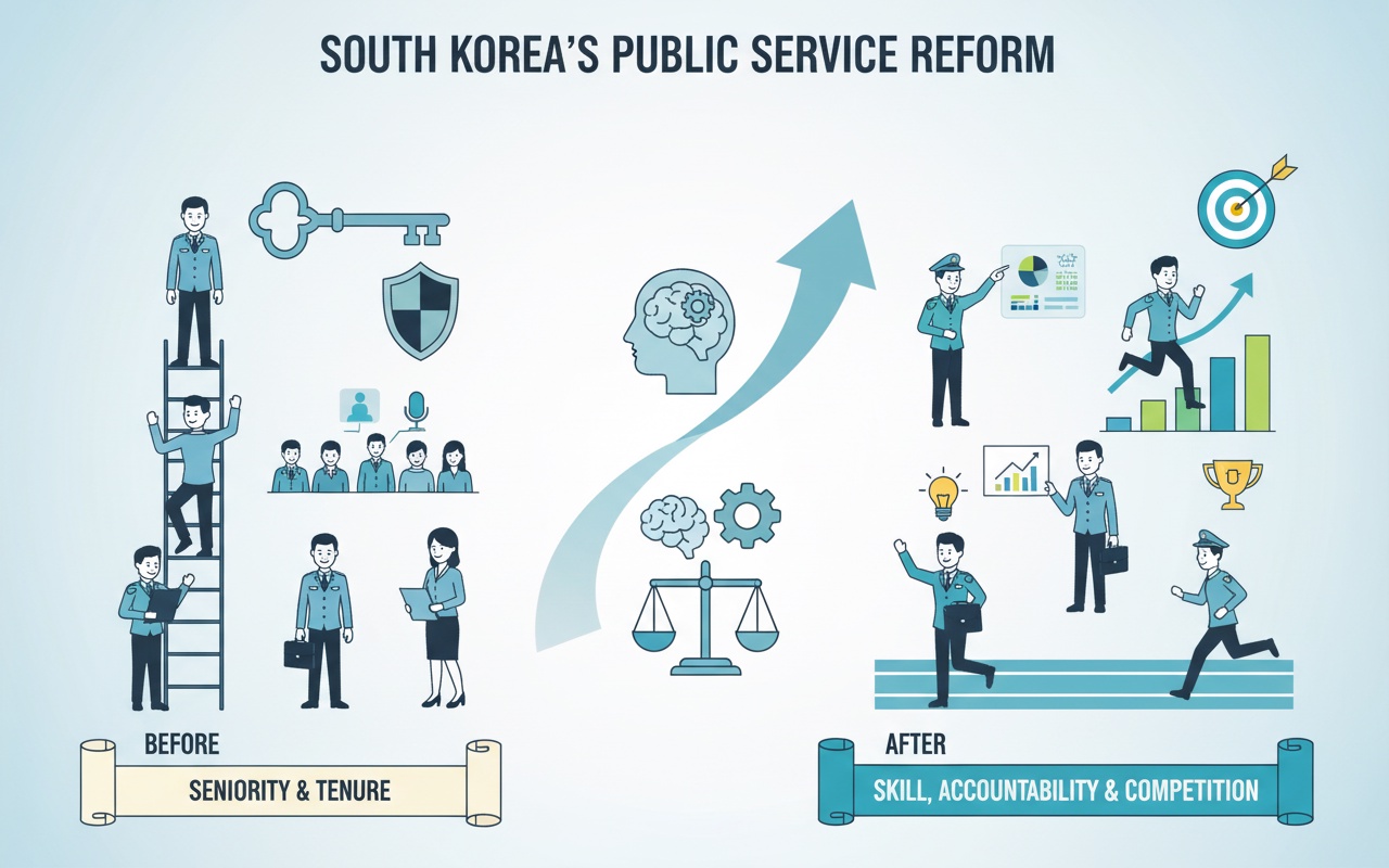 공무원, 직위에 따라 관리되고 성과로 평가받는다
