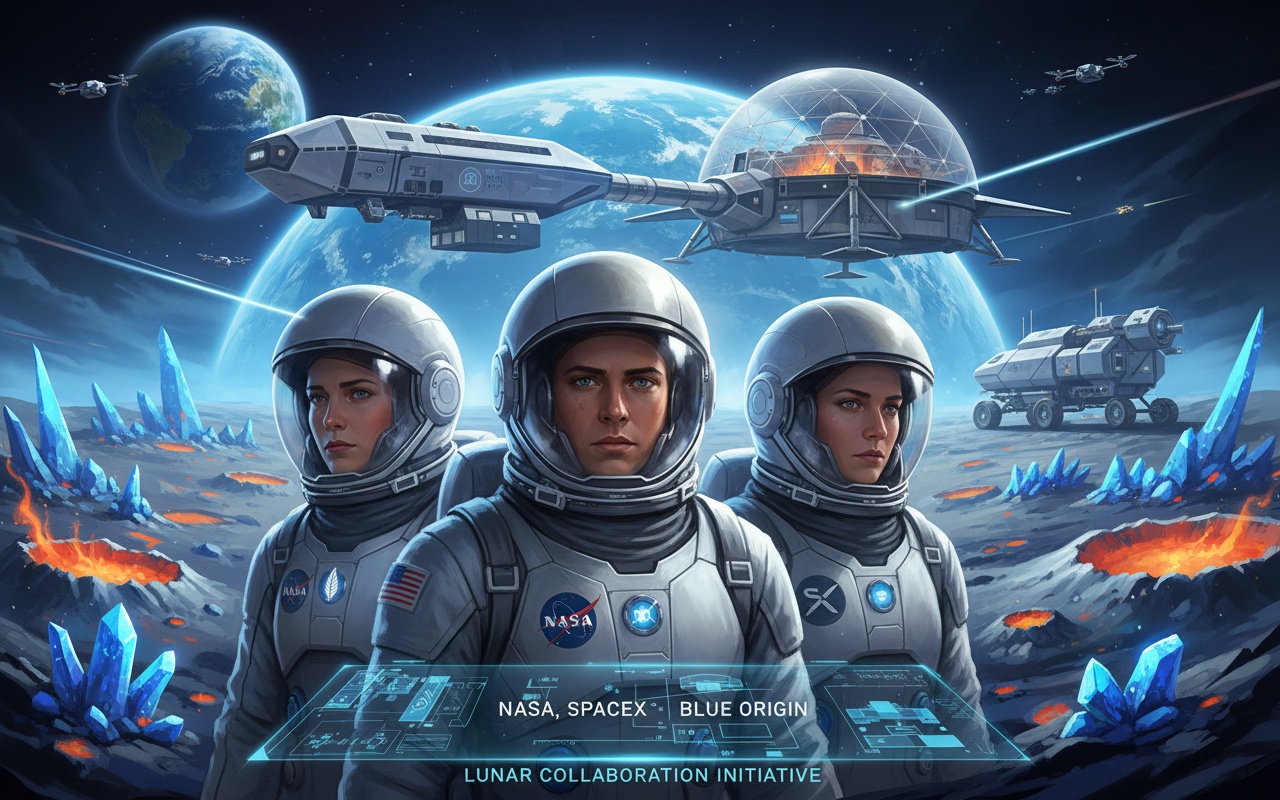 NASA의 새로운 국장이 SpaceX와 Blue Origin의 경쟁을 촉진하다