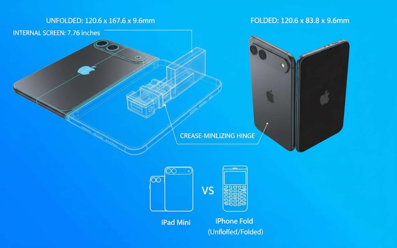 아이폰 폴드, 블랙베리와 유사한 디자인 공개