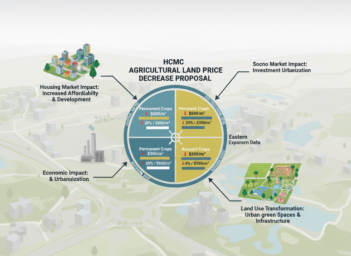 농업용지 가격, 20-25% 감소 예상