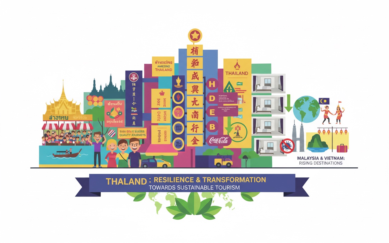 태국 관광, 지역 왕좌 잃을 위기 직면