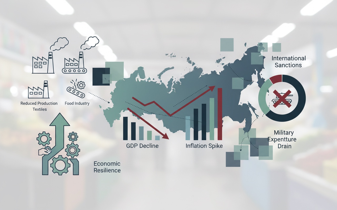 러시아 경제, 압박에도 불구하고 여전히 견고