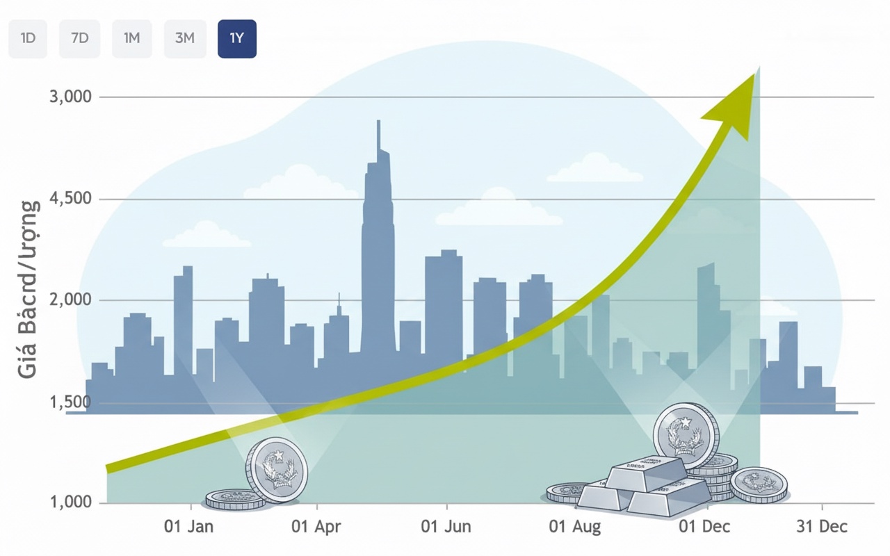 은 가격이 2.7백만 동에 근접