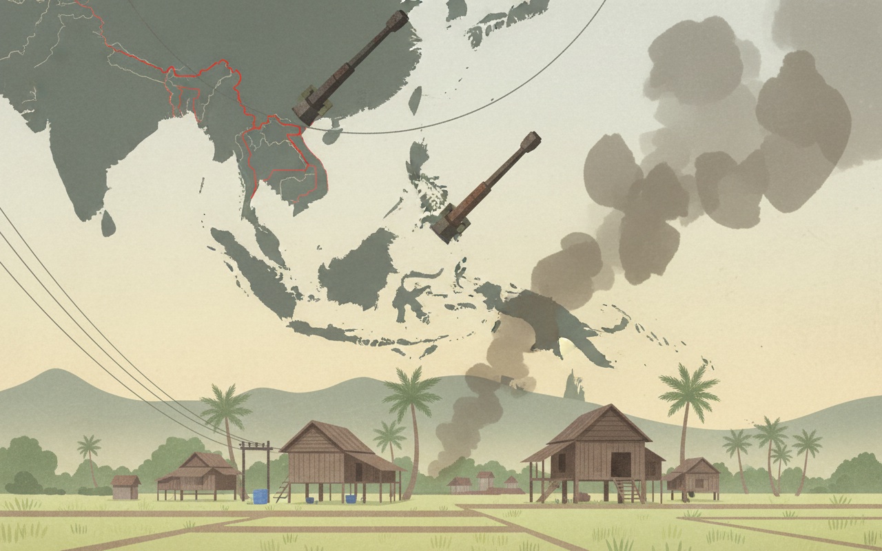 캄보디아, 태국 포격으로 중국 시민 부상 소식 전해