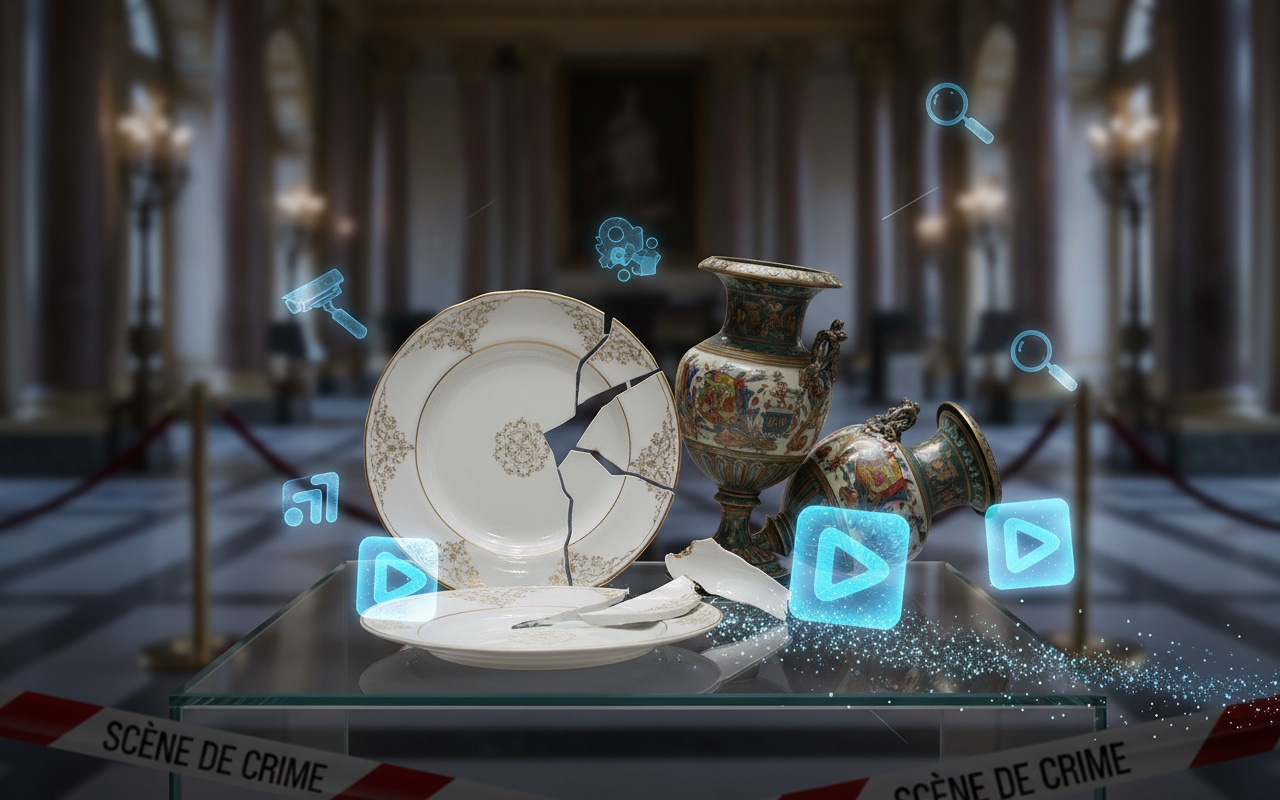 엘리제 궁전 직원, 귀중품 절도로 체포