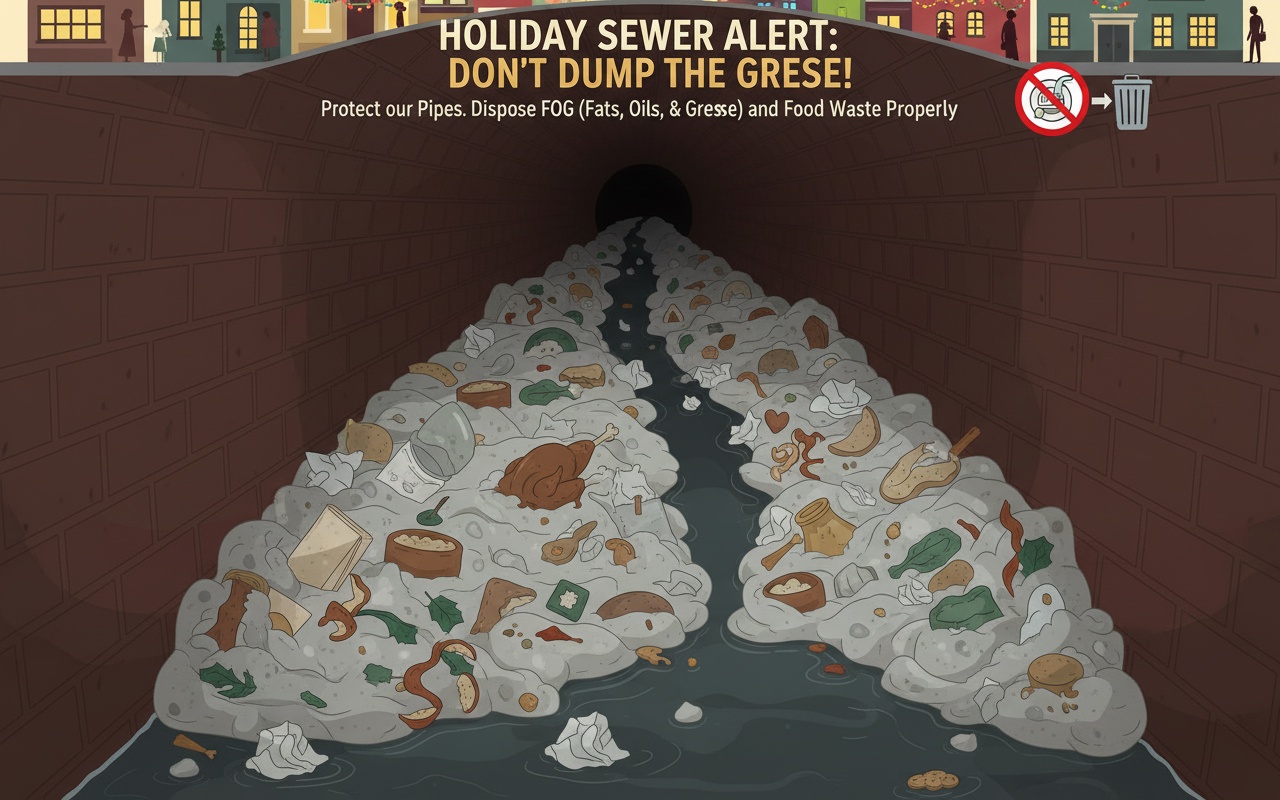 런던에서 발생한 100톤의 기름 덩어리로 하수구가 막혀