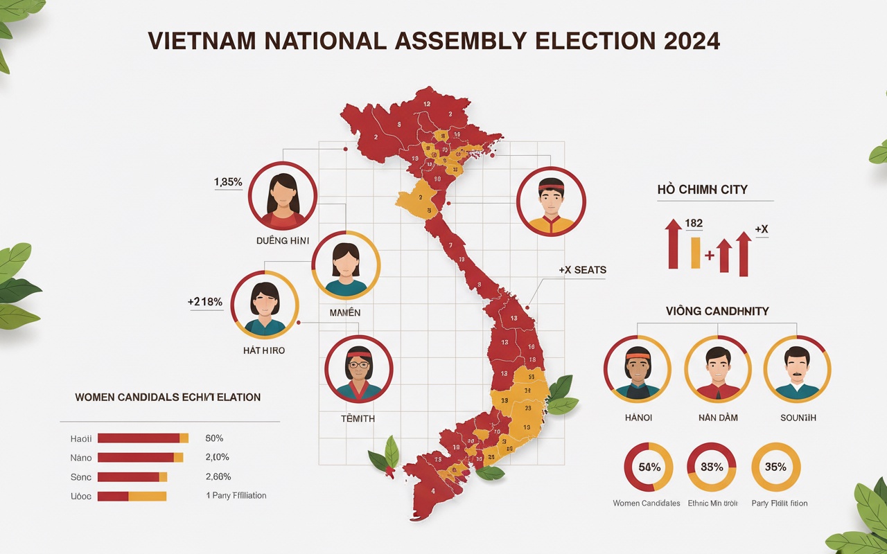 하노이와 호치민시, 국회의원 수에서 계속 선두를 유지