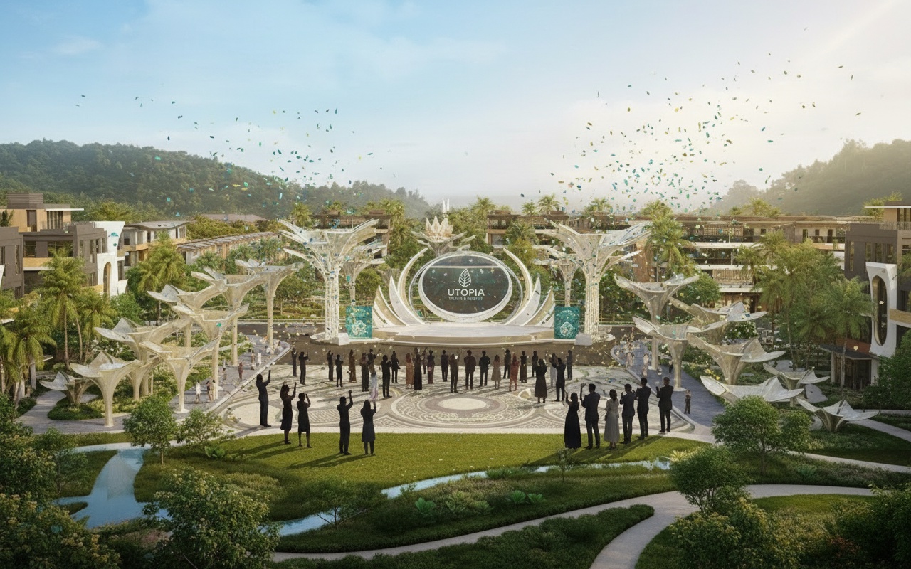 유토피아 빌라 & 리조트 킥오프 행사, 1,000명 이상의 전문가 참여