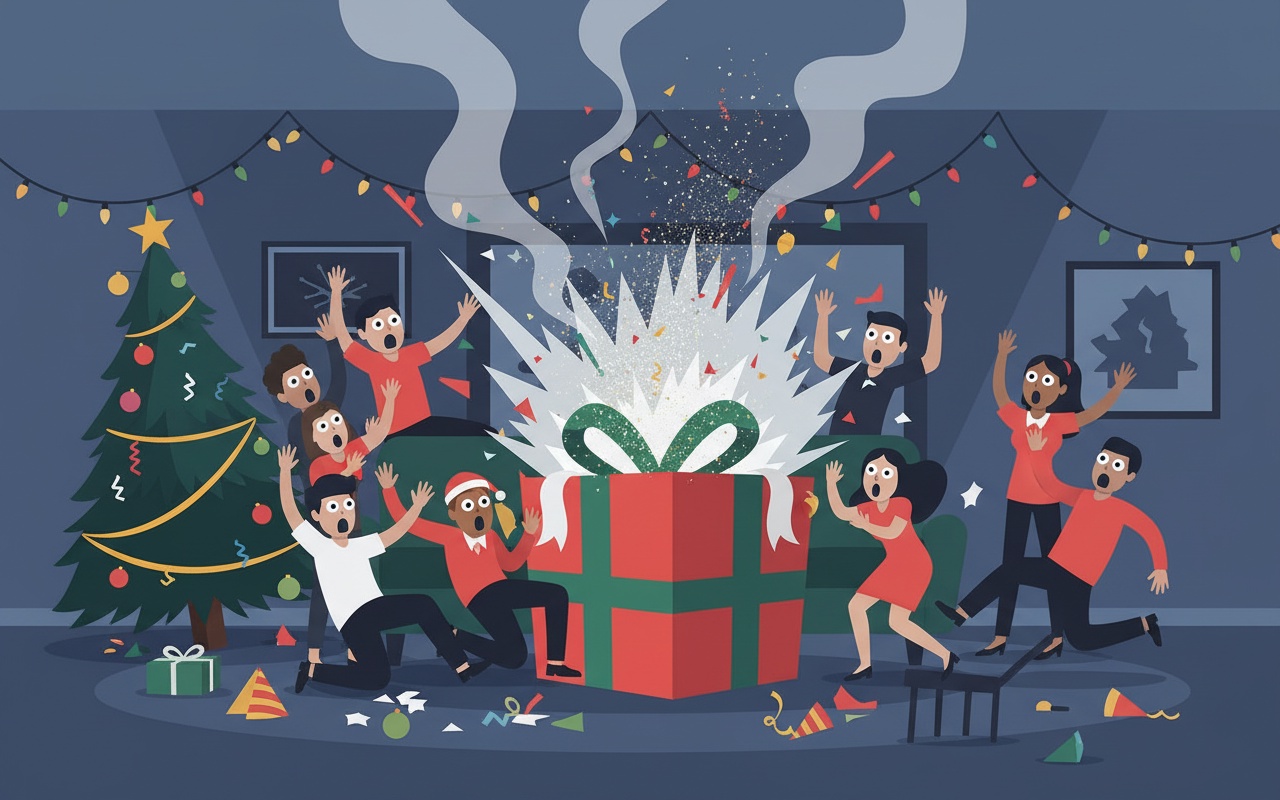 산타클로스로 변장한 범인의 크리스마스 총격 사건