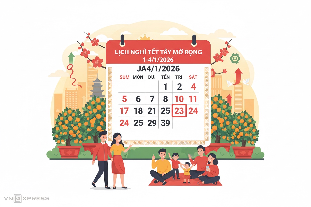 새해 연휴를 위한 4일 휴가 전환 제안