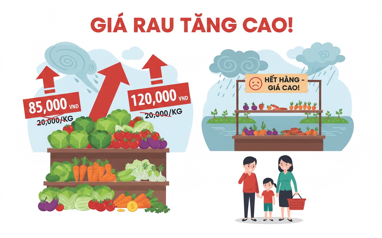 채소 가격 2-3배 상승, 의원들은 연말 가격 통제를 제안