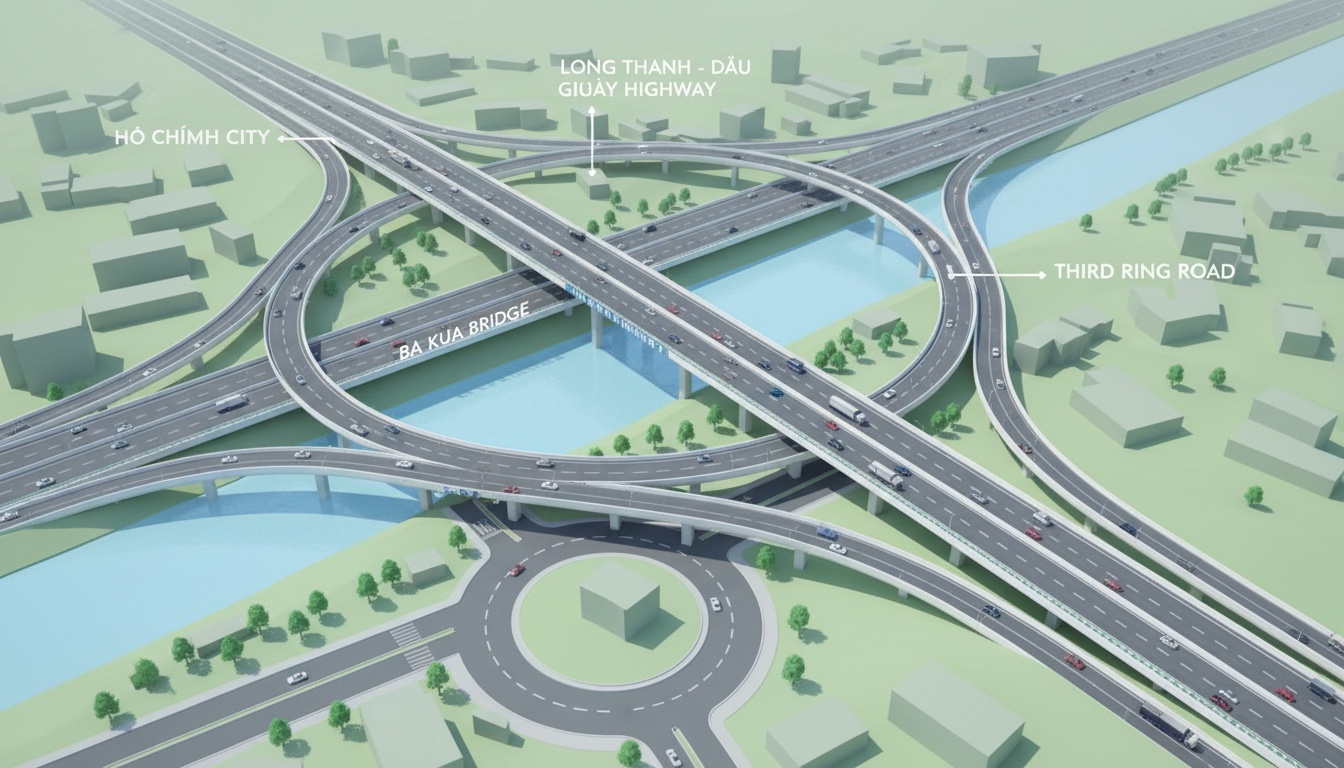 60m 너비의 도로를 개설하여 카트 라이 항구와 3번 순환도로 연결 제안