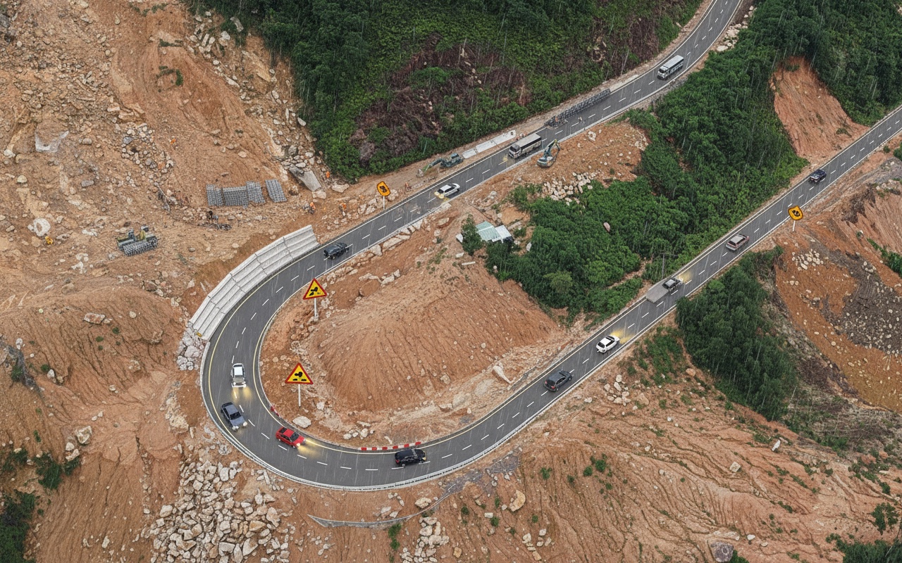 칸레 고개, 한 달 넘는 봉쇄 후 통행 재개