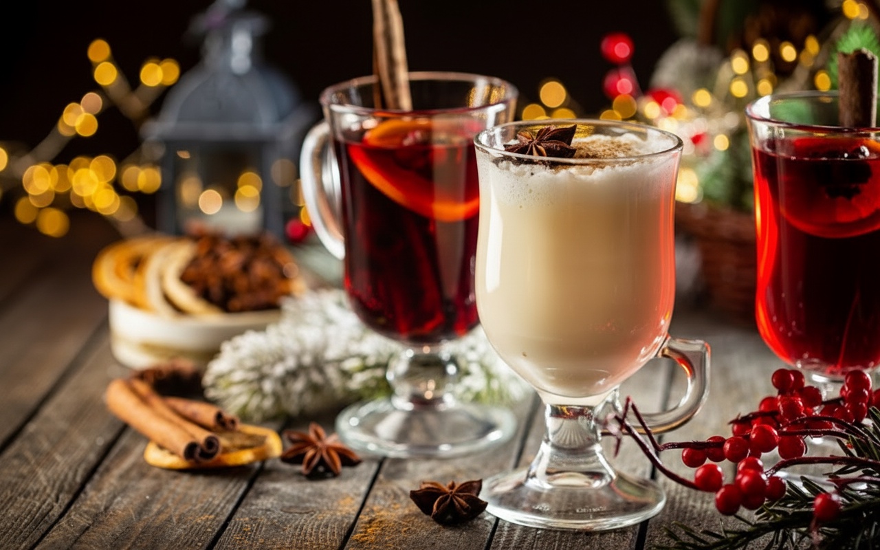 크리스마스 분위기를 만드는 음료 조합