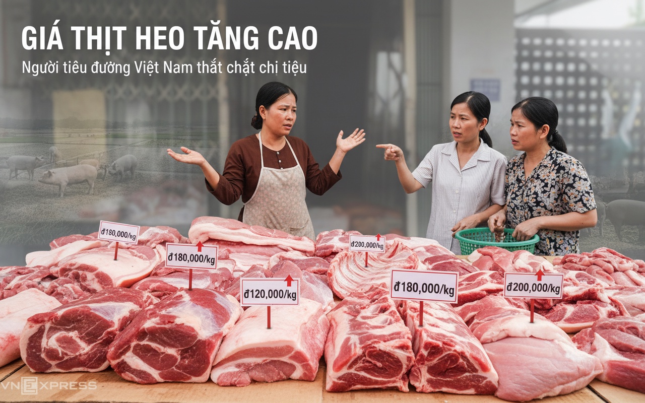 돼지고기 가격 70,000동/kg으로 상승