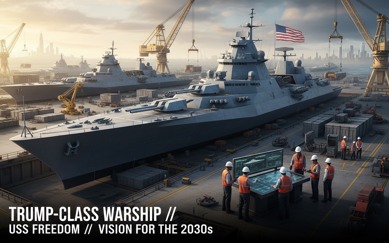 미국, 트럼프급 군함 건조 5년 내 불가능