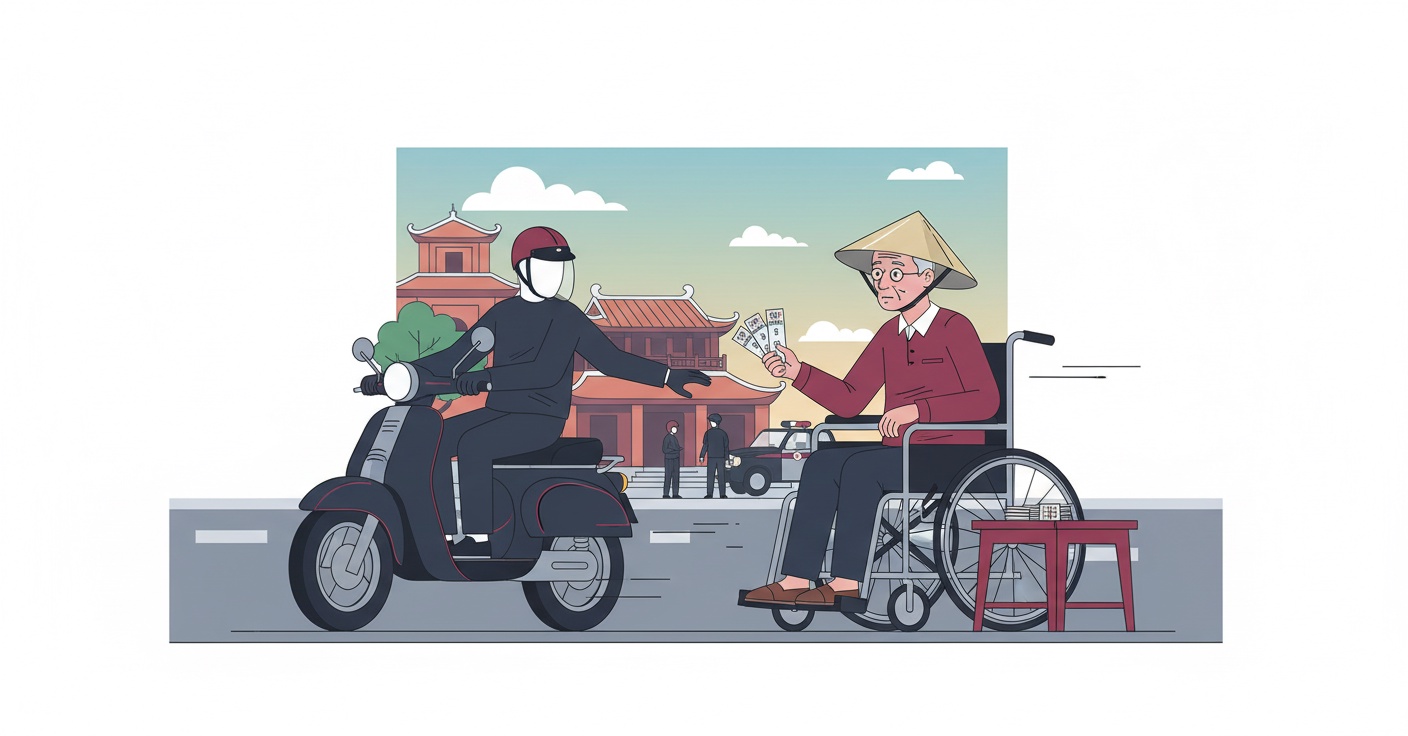 장애인을 대상으로 360장의 복권을 훔친 용의자 검거