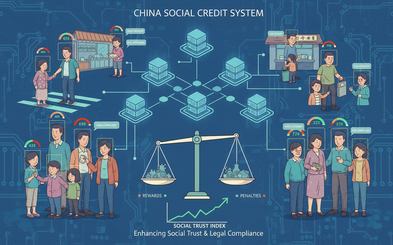 중국의 '신용 점수' 시스템의 진화