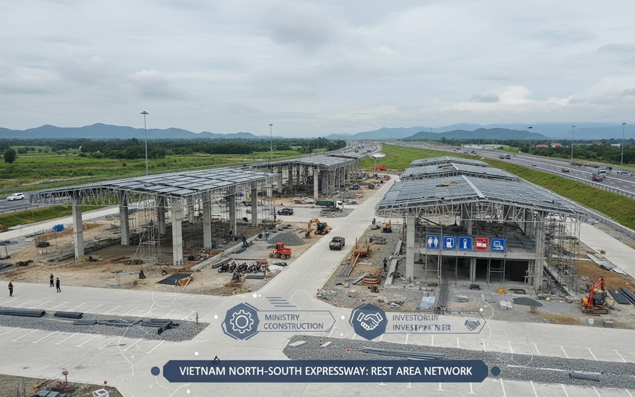 북남 고속도로에 17개의 휴게소가 곧 개장 예정